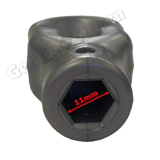 Kurbelring Kombi-Öse, 6-Kant, 11 mm – Bild 2